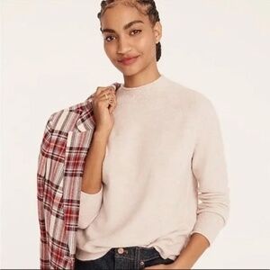 JCREW Rollneck Sweater in Supersoft Yarn, Ivory Rainbow, Size S